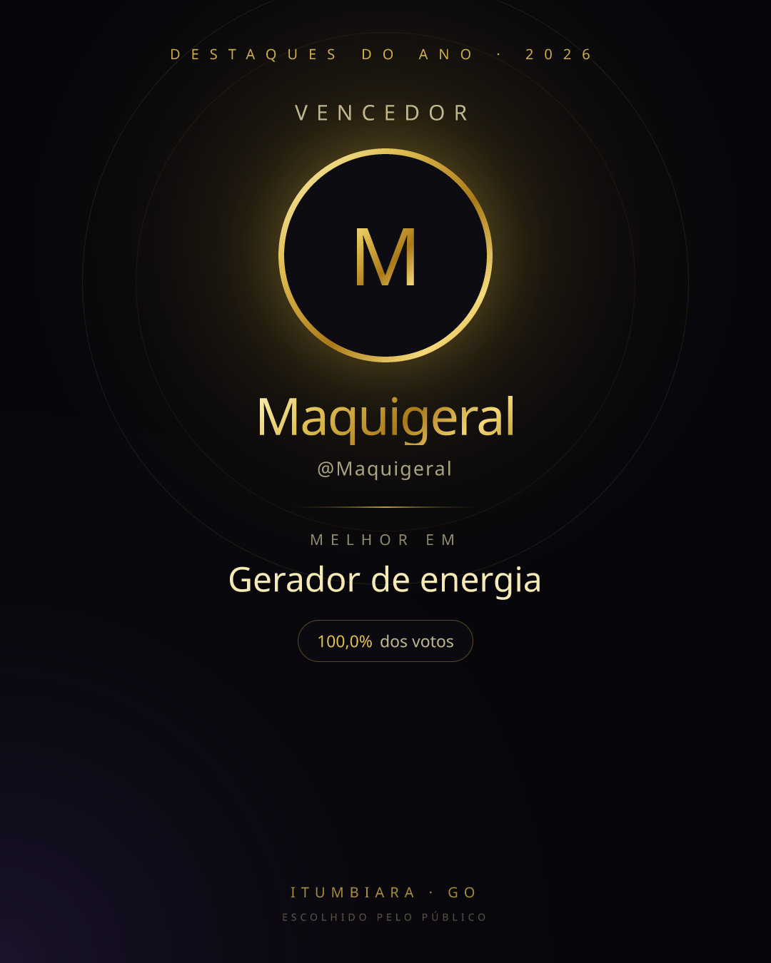 Card de vencedor de Maquigeral
