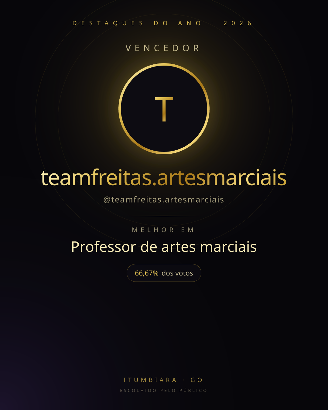 Card de vencedor de teamfreitas.artesmarciais