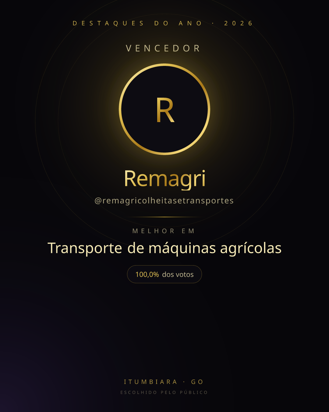 Card de vencedor de Remagri